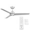Wac Mocha Indoor and Outdoor 3-Blade Smart Ceiling Fan 54in Brushed Aluminum with Remote Control, 120 V F-001 - alternate 4